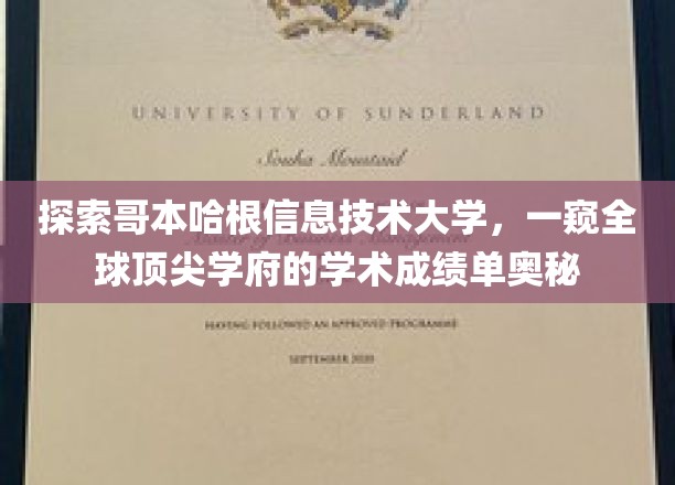 解码哥本哈根信息技术大学，揭秘国际教育精英的卓越成就