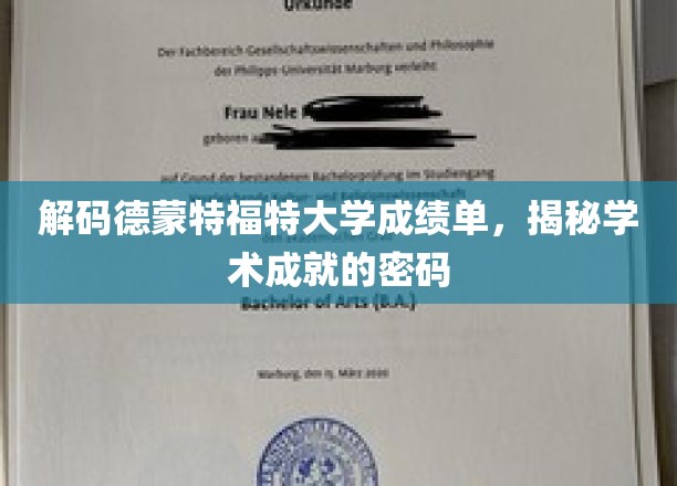 解锁德蒙特福特大学成绩单，揭秘学术秘籍背后的秘密