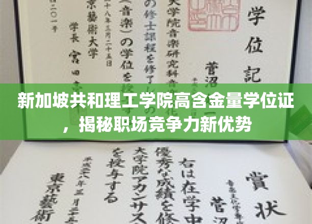 新加坡理工高含金量学位，塑造职场精英新航向