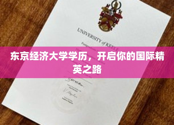 东京经济大学学历，迈向全球精英行列的关键跳板