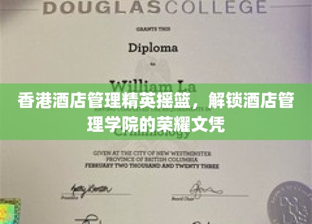 香港酒店管理精英摇篮，解锁酒店管理学院的荣耀文凭