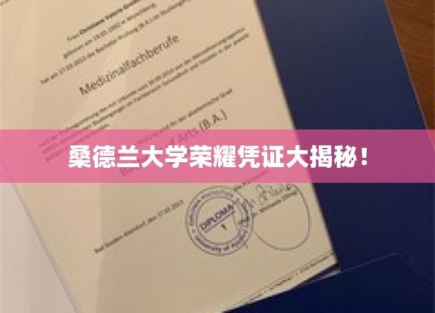 探索桑德兰大学荣耀凭证的奥秘！