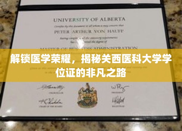 学位证背后的传奇，关西医科大学荣耀之旅