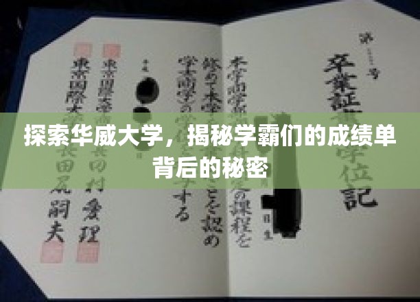 解码华威精英，揭秘学霸成绩单背后的成长奥秘