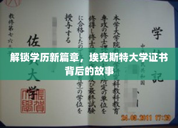 学历新航标，揭秘埃克斯特大学证书的非凡之旅