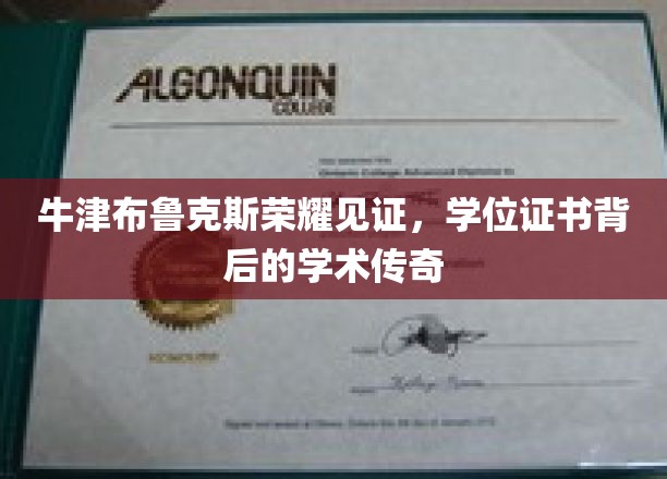 牛津布鲁克斯大学的荣耀见证：学位证书背后的学术传奇