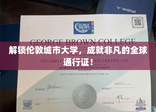 探索伦敦城市大学，开启非凡全球通行证之旅！