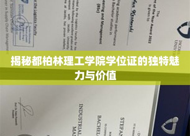 探秘都柏林理工学院，学位证书背后的非凡故事与深远意义