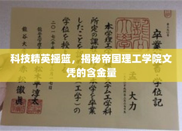 科技精英摇篮，揭秘帝国理工学院文凭的含金量