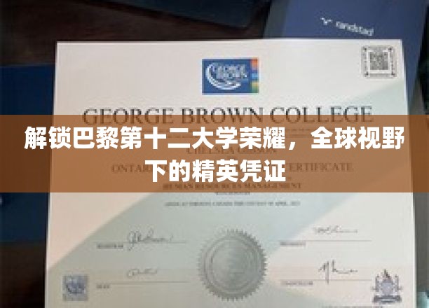 巴黎十二大学荣耀揭秘，全球精英的通行证