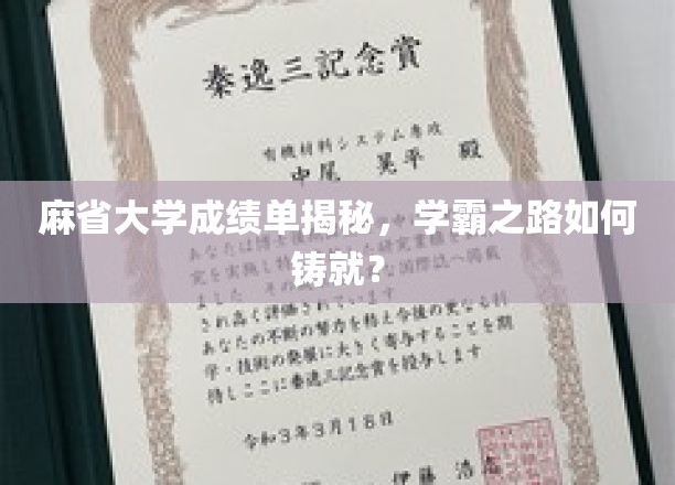 麻省学霸养成记，揭秘顶尖大学的高分奥秘