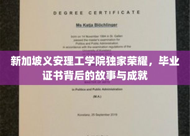 新加坡义安理工学院毕业证书，揭秘荣耀背后的传奇故事