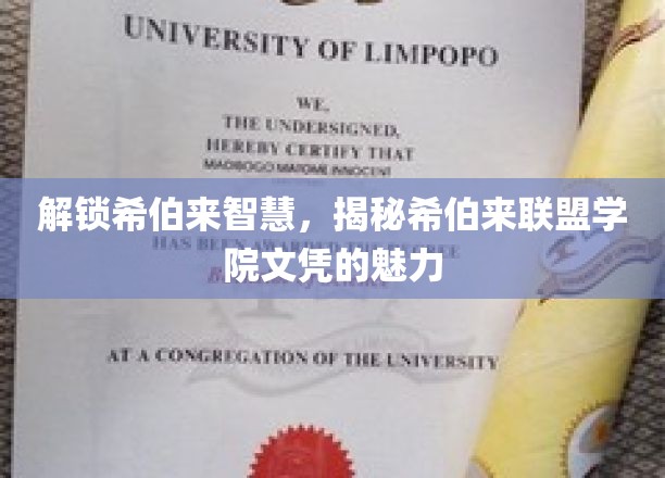 解锁希伯来智慧，揭秘希伯来联盟学院文凭的魅力