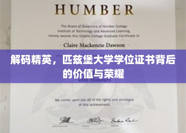 解码精英，匹兹堡大学学位证书背后的价值与荣耀