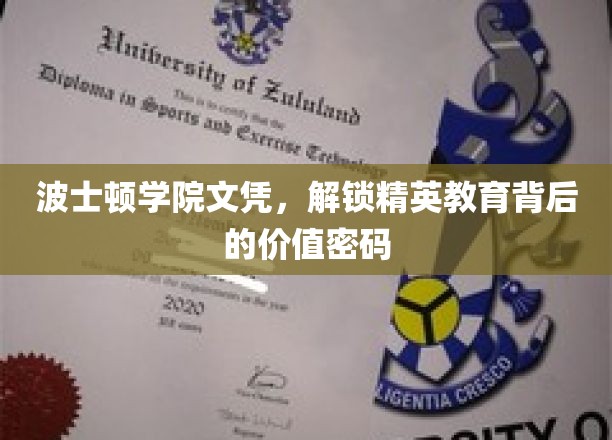 波士顿学院文凭，探秘精英教育之核心价值