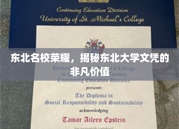 东北明珠闪耀，揭秘东北大学学历的璀璨魅力
