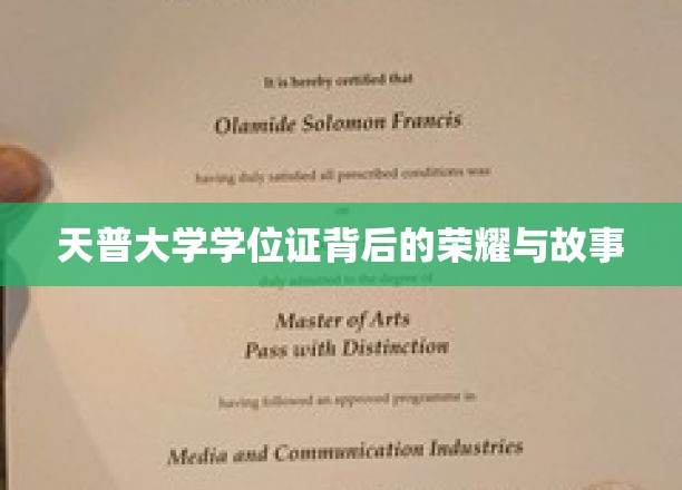 天普荣耀，探寻学位证背后的传奇人生