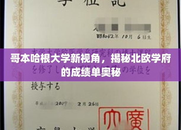 哥本哈根大学新视角，揭秘北欧学府的成绩单奥秘