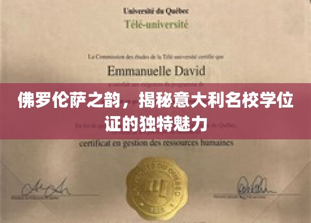 佛罗伦萨之韵，揭秘意大利名校学位证的独特魅力