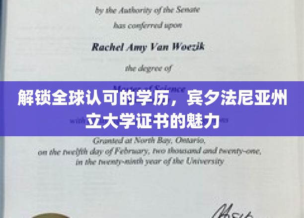 跨越国际认可的学历门槛，揭秘宾夕法尼亚州立大学证书的独到魅力