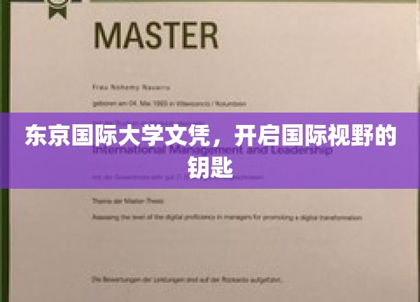 东京国际大学文凭，开启国际视野的钥匙