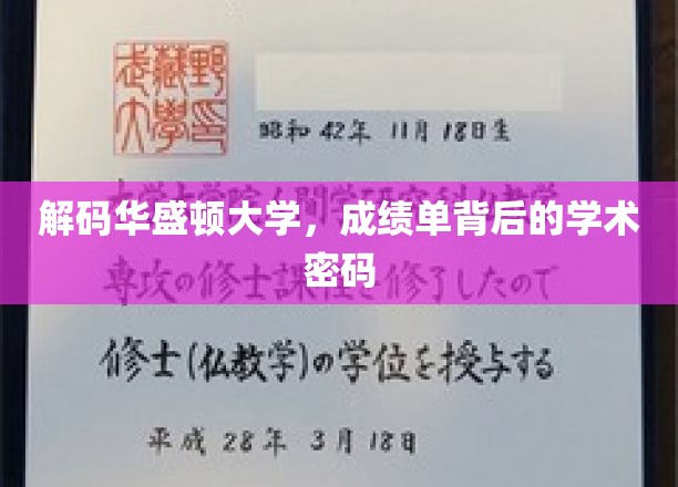 破解华盛顿大学，探寻成绩单深处的学术奥秘