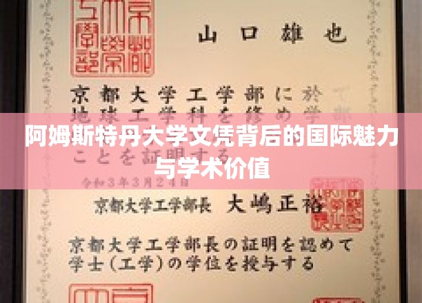 阿姆斯特丹大学文凭背后的国际魅力与学术价值