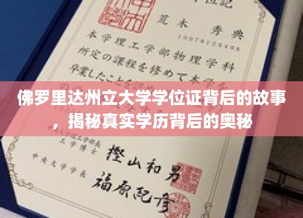 佛罗里达州立大学学位证背后的故事，揭秘真实学历背后的奥秘