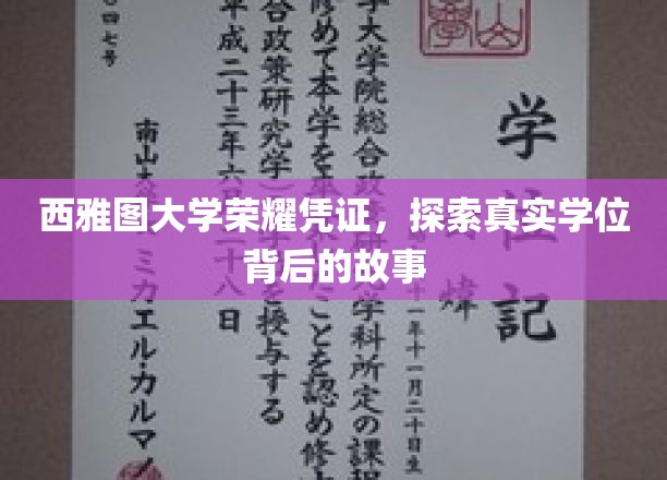 解码西雅图大学学位荣耀，探寻背后的真实传奇