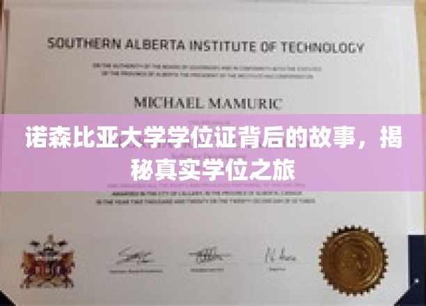 探寻诺森比亚大学学位证的传奇历程，揭秘学子们的真实奋斗之路