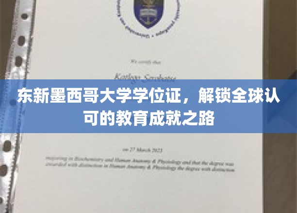 跨越国界，东新墨西哥大学学位证助力国际教育梦想成真