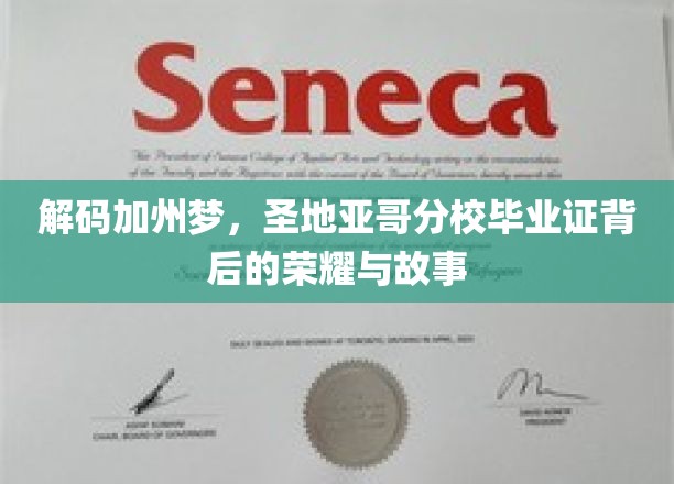 探寻圣地亚哥分校荣耀，毕业证背后不为人知的加州传奇