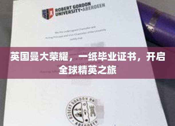 曼大毕业证书，世界精英启航之旅