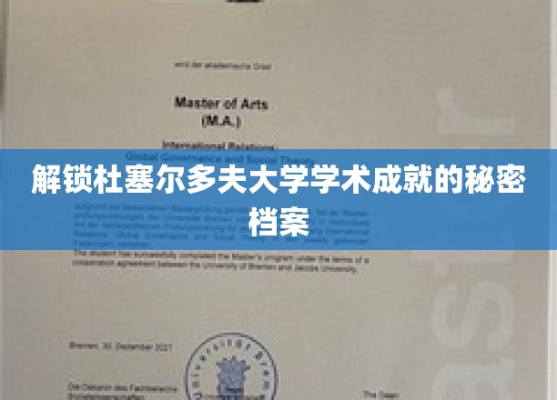 杜塞尔多夫大学，揭秘顶尖学术背后的神秘力量