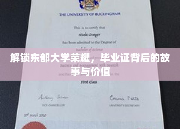 东部大学荣耀揭秘，毕业证背后的传奇与价值