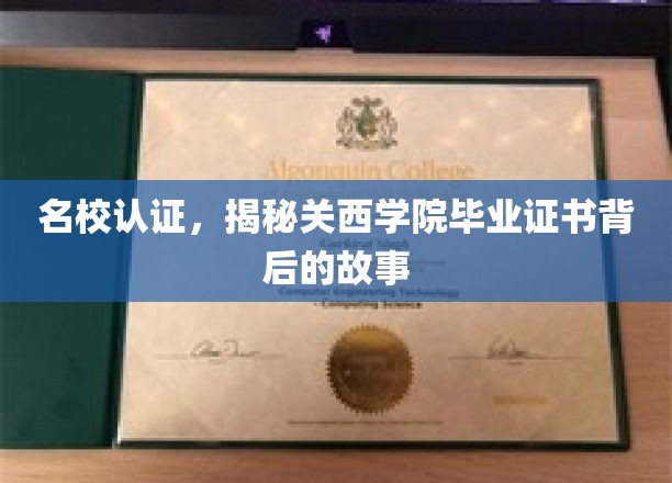 名校光环下的真实凭证，关西学院毕业证书背后的传奇之旅