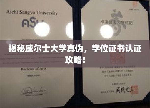 威尔士大学学位证书真伪辨析，权威认证攻略大公开！