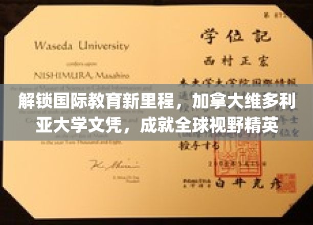 跨越国界，维多利亚大学文凭铸就全球视野领袖之路