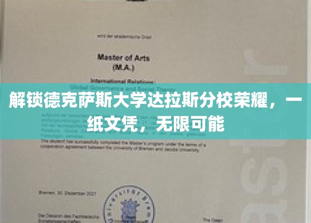 解锁德克萨斯大学达拉斯分校荣耀，一纸文凭，无限可能