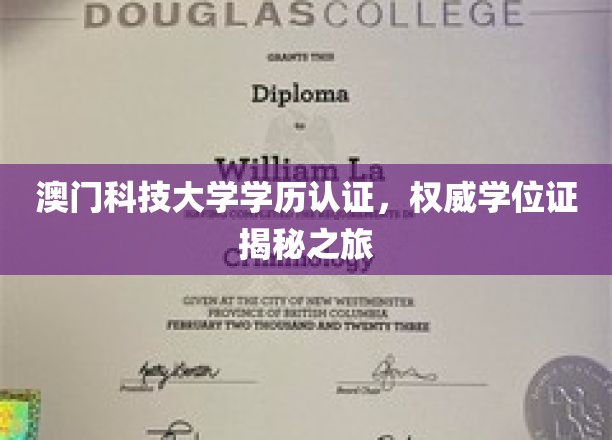 揭开澳门科技大学学位证背后的认证奥秘