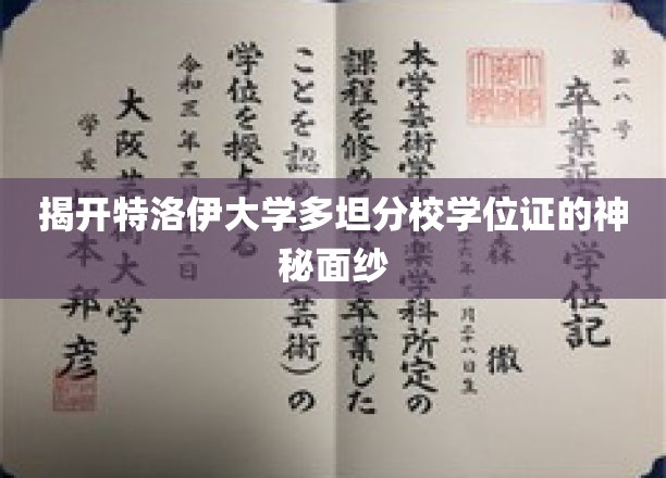 特洛伊大学多坦分校学位证书揭秘