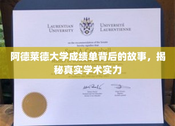 解码阿德莱德大学成绩单，探秘学术实力的秘密面纱