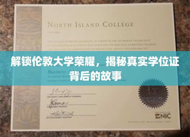探寻伦敦大学学位证背后的传奇与荣耀