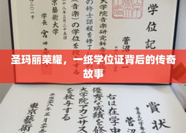 荣耀背后，圣玛丽学院学位证的传奇足迹