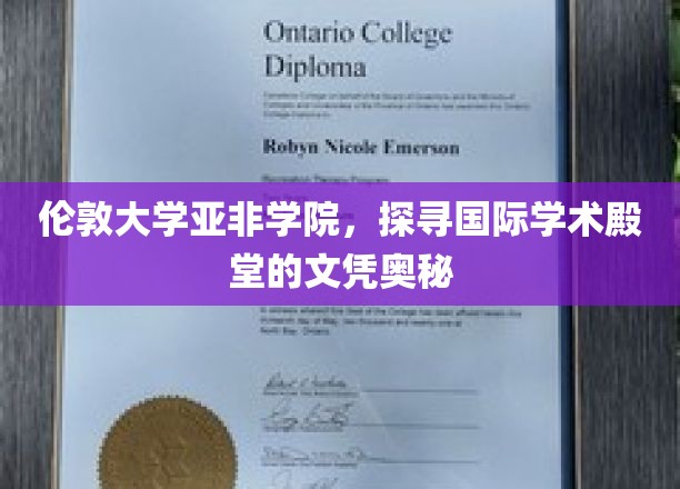 解码伦敦大学亚非学院，文凭背后的学术魅力