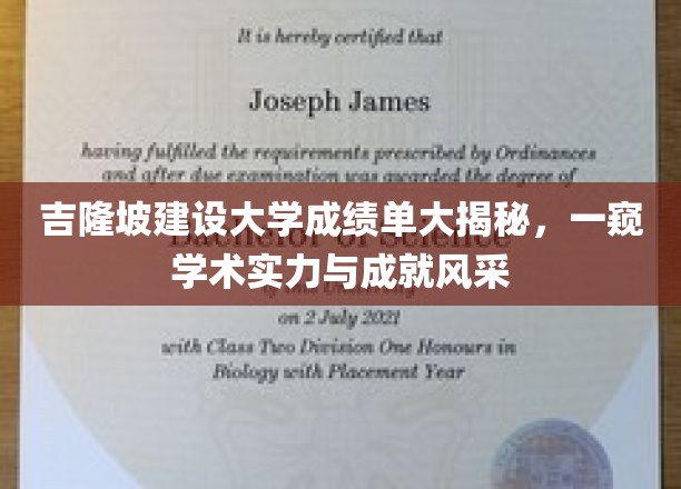 吉隆坡建设大学成绩单大揭秘，一窥学术实力与成就风采