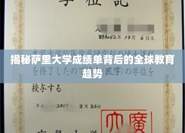 解码萨里大学成绩单，洞察国际教育变革新风向