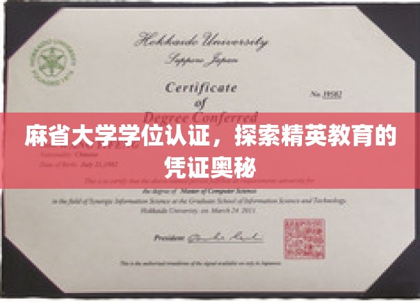 麻省大学学位认证揭秘，精英教育凭证背后的非凡奥秘