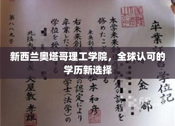 新西兰奥塔哥理工学院，全球认可的学历新选择