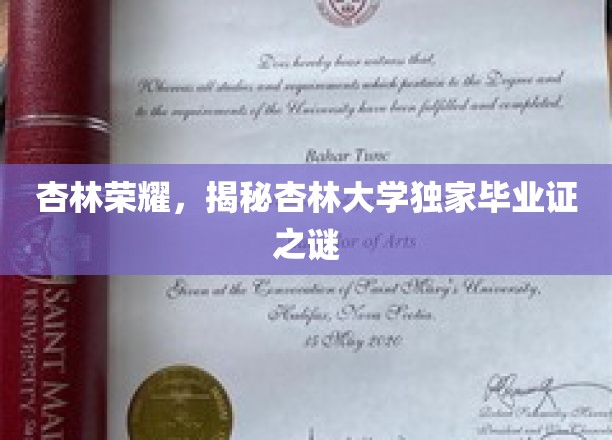 杏林精英凭证，探秘杏林大学毕业证背后的传奇故事